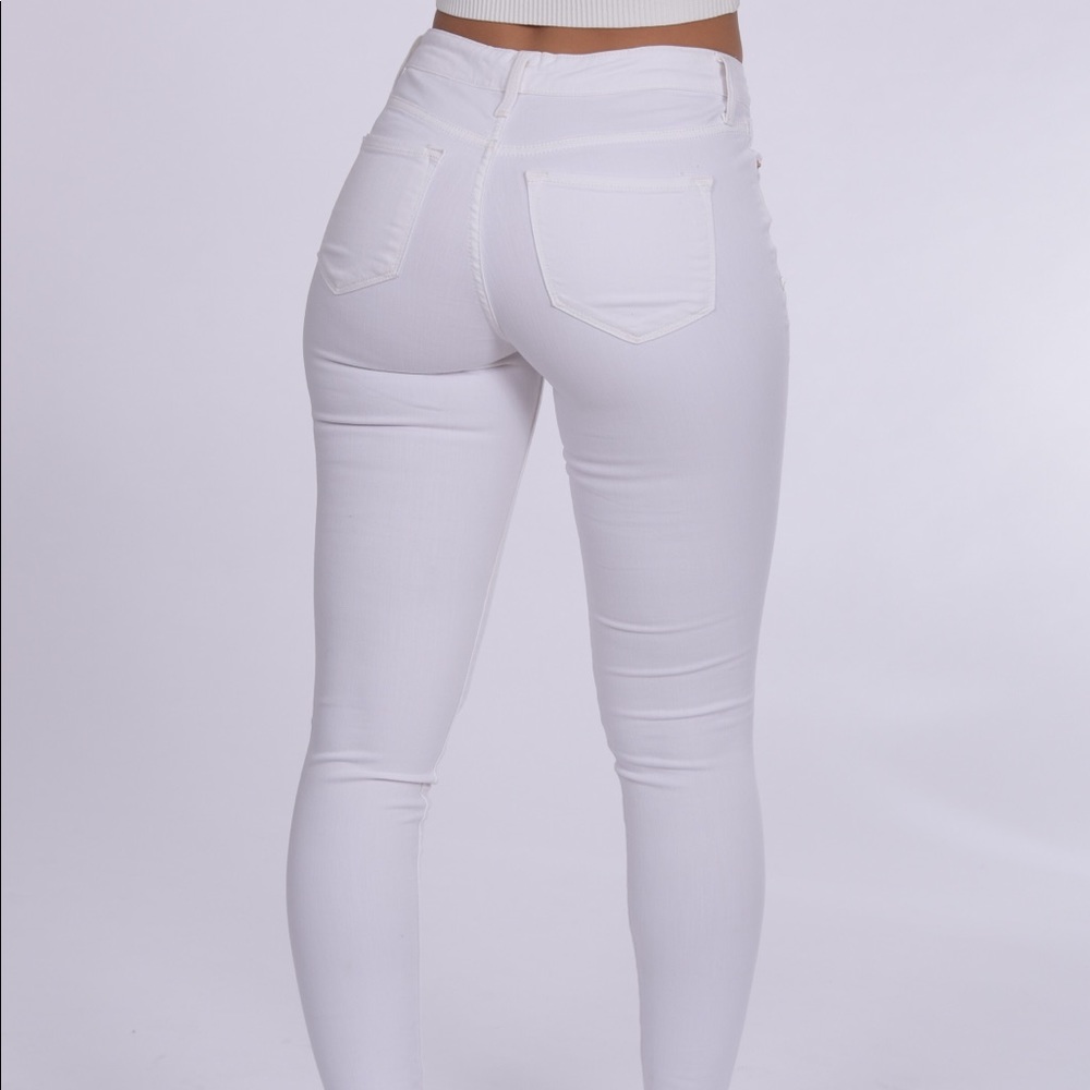 White jeans